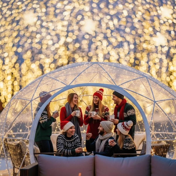 Enchant's Snow Globe Private Suites for Holiday Reunions