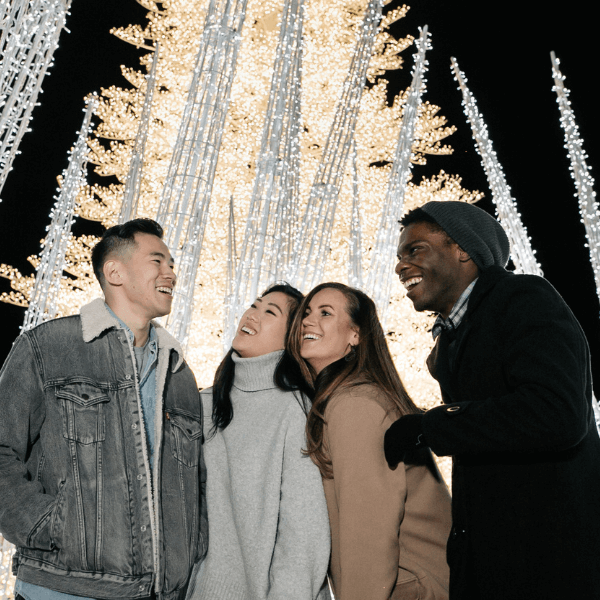 A one-of-a-kind Christmas experience featuring lights, music, and seasonal magic.